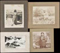 Four gelatin silver photographs of American Indians