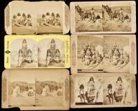 Six stereoviews of Arizona Indians