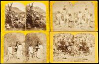 Four cabinet-size stereoviews from the Powell survey of the Colorado River