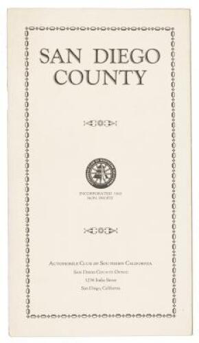 San Diego County: General information for the resident and visitor within the County