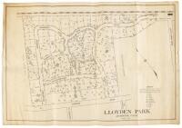 Lloyden Park Atherton, Calif. - Scale: 1"=100' -