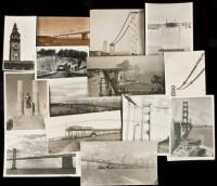 Collection of photographs of the Bay Bridge and Golden Gate Bridge during construction