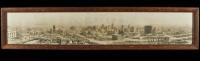 Panoramic sepia-tone gelatin silver photograph of San Francisco one year after the earthquake and fire of 1906