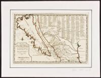 Cette Carte de Californie et de Nouveau Mexique, est tirée de celle qui a èté envoyée par un grande d'Espagne pour ètre communiquée a Mrs. de l'Academie Royale des Sciences