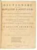 A Dictionary of the English Language in which the Words are Deduced from their Originals, and Illustrated in their Different Significations by Examples from the best Writers.... - 2