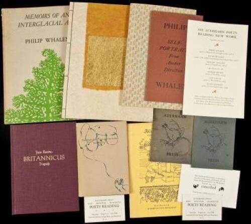 Fifteen volumes of poetry and literature from Auerhahn Press, plus a small group of ephemeral items