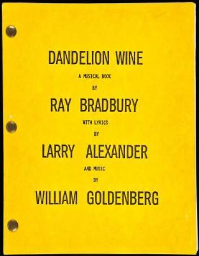 Dandelion Wine: A Musical Book