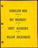 Dandelion Wine: A Musical Book