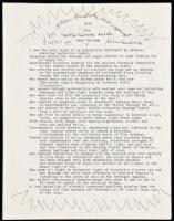 Typed copy of Howl - signed by Ginsberg