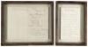 Two signed letters from Sir Henry Thompson, one excusing himself from a social engagement due to a medical debate. - 2