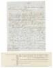 Autograph Letter Signed about building a transatlantic iron Steam Boat