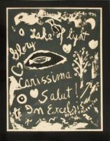 Serigraph in blue and white by Henry Miller