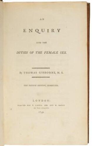 An Enquiry into the Duties of the Female Sex