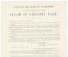 Action of the Board of Supervisors in the matter of the claim of Gregory Yale - 2