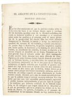 El Amante de la Constitucion. Discurso segundo (caption title)