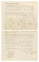 Deed for sale of land in Nacadoches County, Republic of Texas