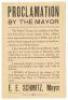 Proclamation by Mayor E.E. Schmitz of San Francisco authorizing police to kill looters following the 1906 earthquake and fire