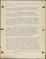 Typed Letter, signed regarding the writing of Lassie
