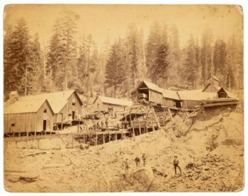 Original photograph of the Ruby Mine near Downieville, Sierra County, California
