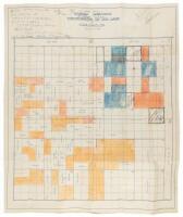 Map of Giddings Subdivision of Leagues 1, 2, 3, & 4, Throckmorton County Sch. Land in Upton County, Tex.