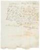 Letter, possibly written by an emancipated, slave in antebellum South Carolina