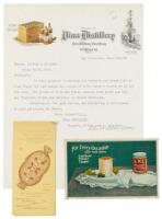 Promotional items for Mrs. Stanford's Vina Brandy and for the first tamales marketed in San Francisco