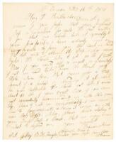 Letter from the inspiration of Edgar Allan Poe's "The Ballad of Ulalume"
