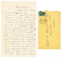 Letter about Union Army sent to suppress KKK violence