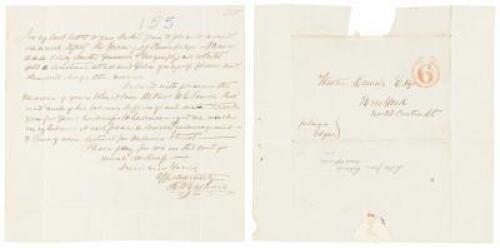 Autograph Letter Signed from a Black missionary to Liberia, freed from slavery as a child in Tennessee
