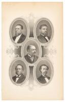 Engraved Portrait of the first African-American Congressmen