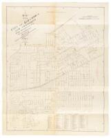 Map of the city of Alhambra and additions, Los Angeles Co., California showing street numbers, schools, churches, depots, etc. Compiled by Alhambra Engineering Department