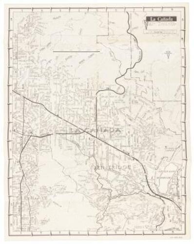 Map of La Cañada, California (panel title)