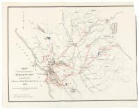 Map showing sources and lines of water supply proposed for the City of San Francisco, 1877