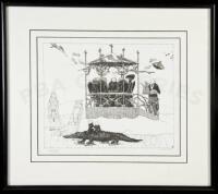 "Skating Alligator" - a limited edition Signals signed print