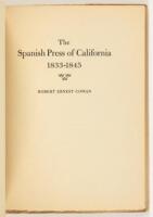 The Spanish Press of California, 1833-1845