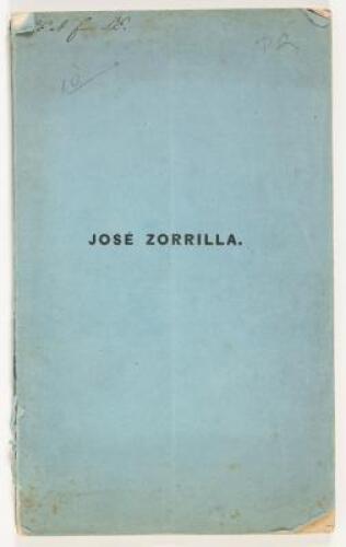 Translations from the Spanish Poet José Zorilla