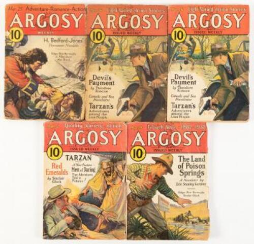 Four issues of Argosy Weekly