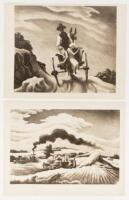 Two prints by Thomas Hart Benton