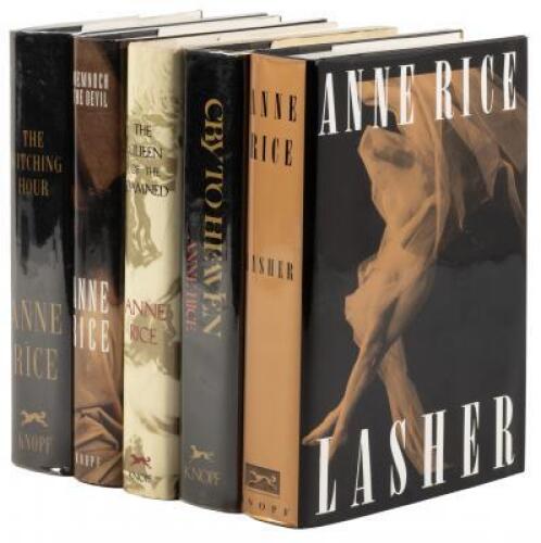 Five volumes signed by Anne Rice