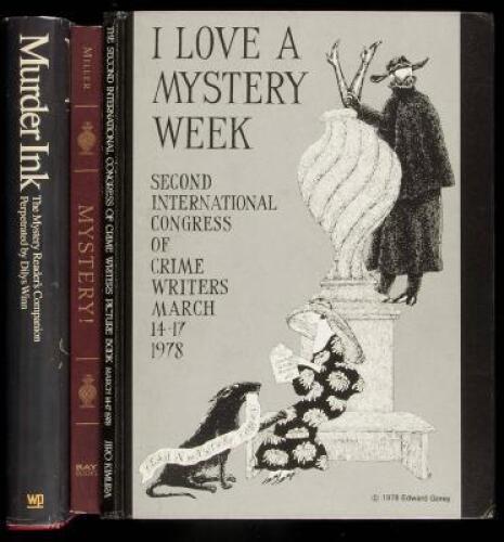 The Second International Congress of Crime Writers Picture Book March 14-17, 1978 - plus 2 other books about the mystery genre, illustrated by Edward Gorey