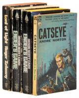 Four signed science fiction paperbacks