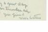 Autograph letter - 2