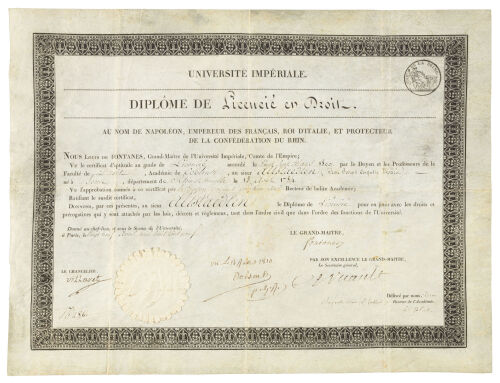 French diploma for law degree