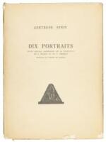 Dix Portraits: Texte Anglais Accompagne de la Traduction le G. Hugnet et de V. Thomson