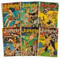 JUNGLE COMICS Nos. 123 - 128 * Lot of Six Comics