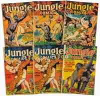 JUNGLE COMICS Nos. 95, 100, 102, 119 (2 copies), 122 * Lot of Six Comics