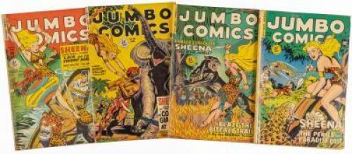 JUMBO COMICS Nos. 126, 131, 133, 136 * Lot of Four Comics