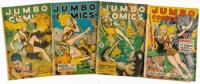 JUMBO COMICS Nos. 110, 111, 112, 124 * Lot of Four Comics