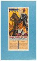 Bilbao 1932 Famosas Corridas de Toros Los Dias 21.22.23.24.25 y 28 de Agosto Seis Corridas de Abono