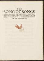 The Song of Songs Called by Many the Canticle of Canticles